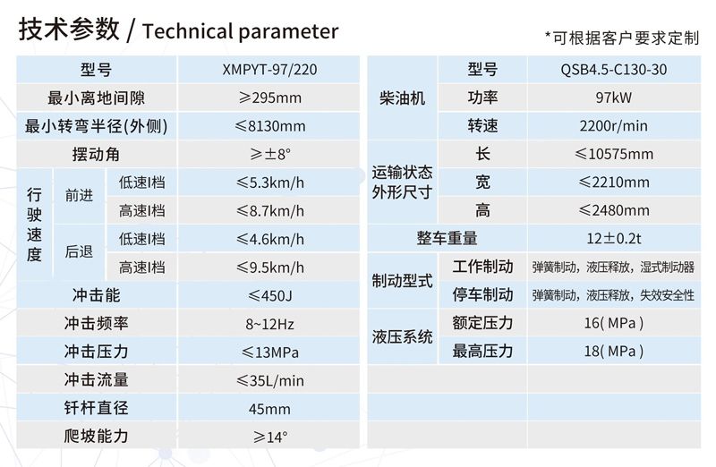 XMPYT-97/220撬毛臺車